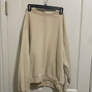 H&M Women's Cream Crew Neck Sweater